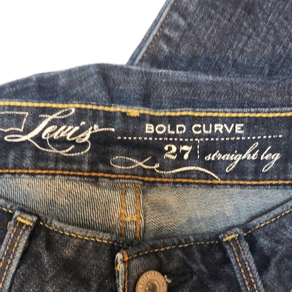 Vintage Levi’s Bold Curve Blue Jeans 5 pockets Straight Bootcut Leg Sz. 27 - Picture 4 of 8